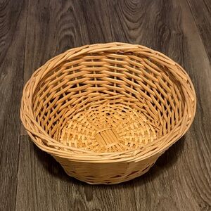 Vintage Round Woven Wicker Basket